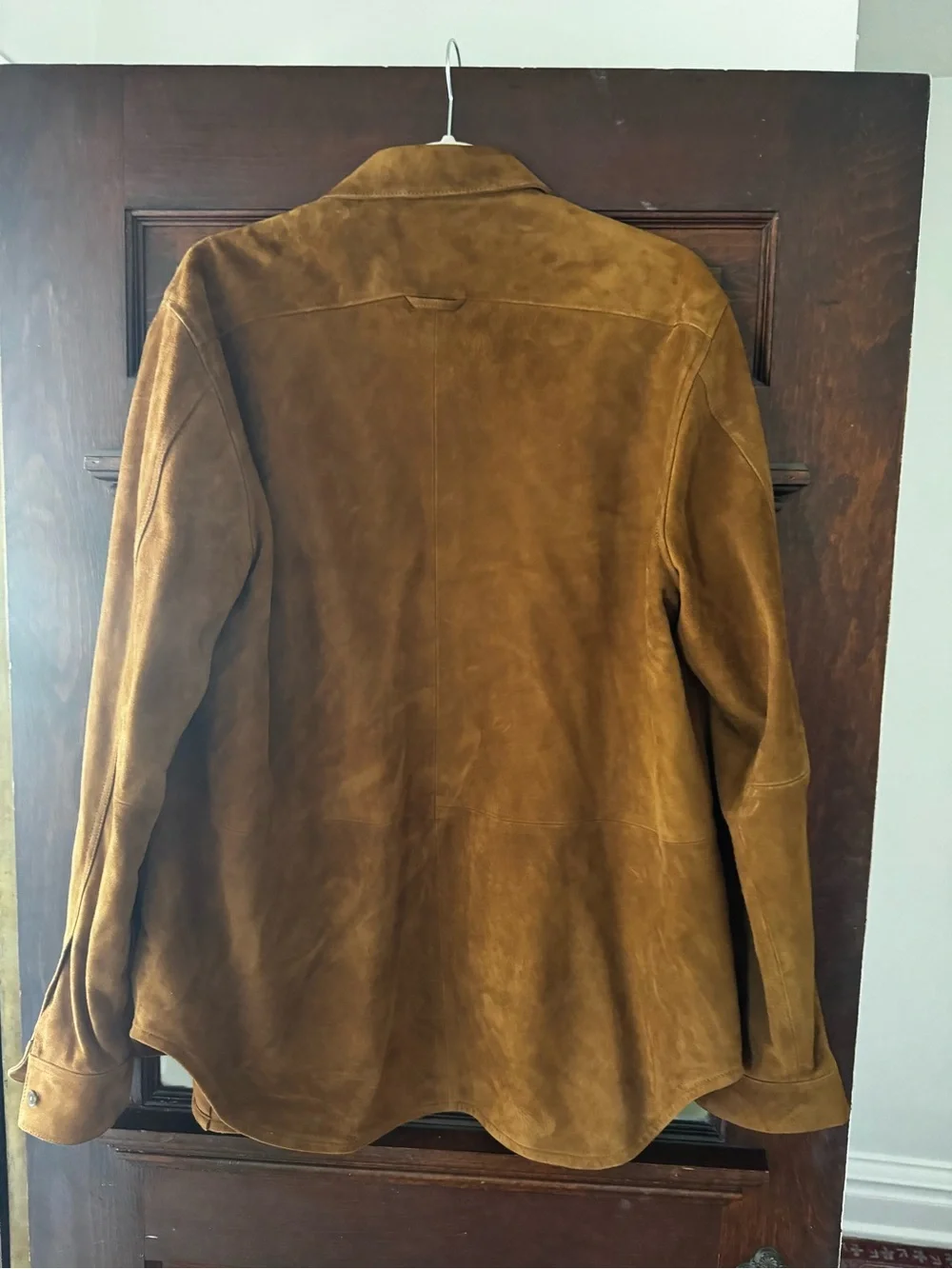 Vince Brown Suede Lightweight Shirt Jacket